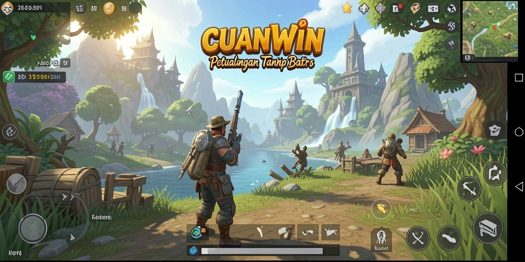 Tampilan gameplay menakjubkan dalam dunia terbuka CUANWIN.