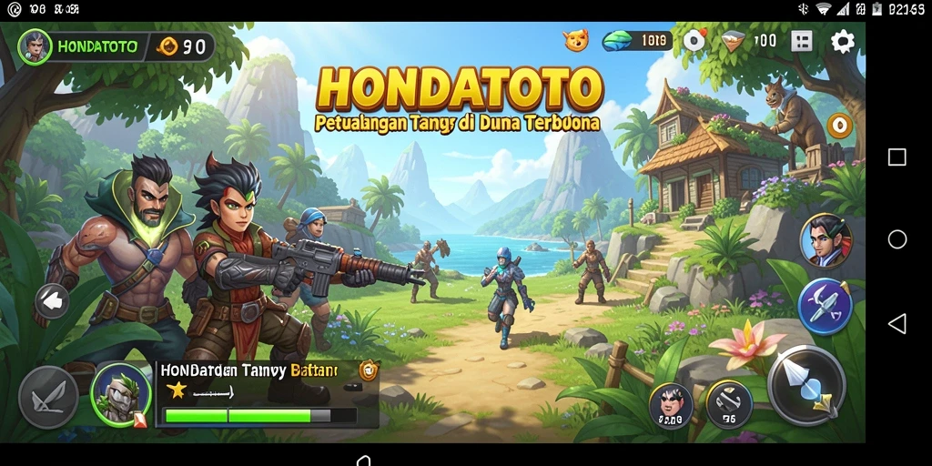 Tangkapan layar gameplay HONDATOTO menampilkan eksplorasi luas dunia terbuka.