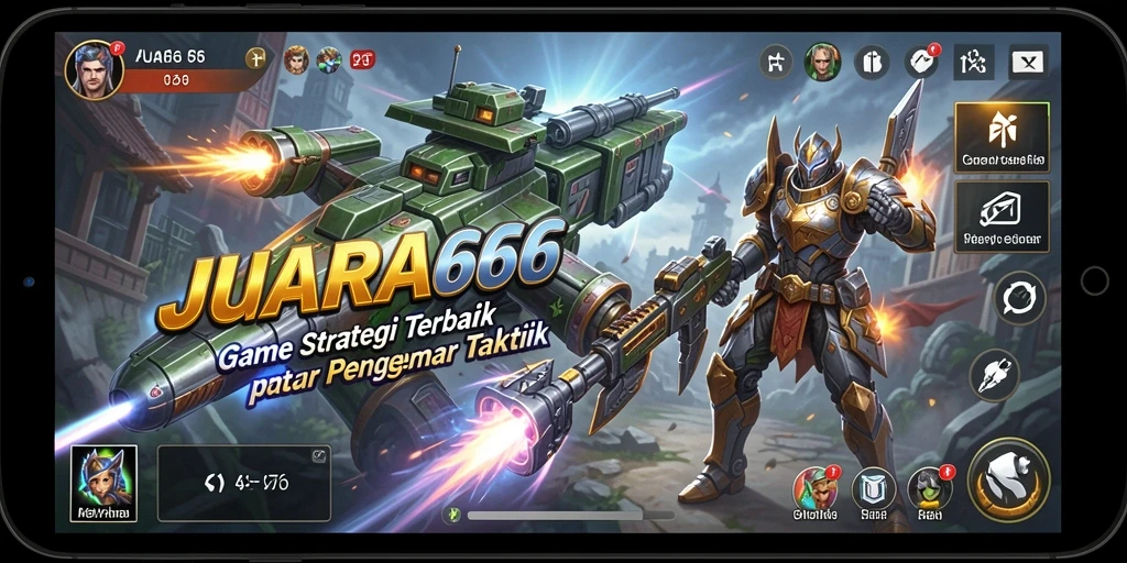 Tampilan gameplay JUARA666 yang mengagumkan dan strategis.