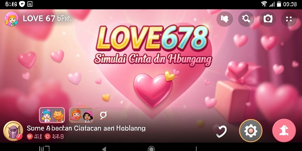 Screenshot menunjukkan interaksi karakter dalam gameplay Simulation.