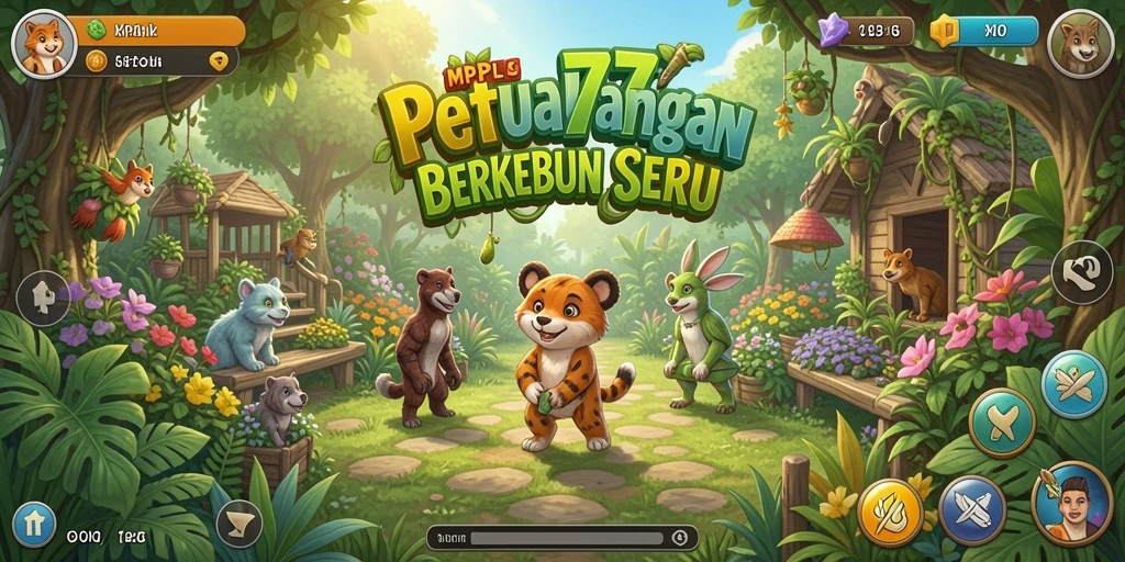 Tangkapan layar <strong>MPL777</strong> menampilkan suasana berkebun yang ceria dan penuh warna.