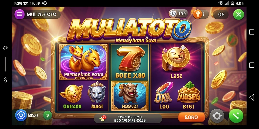 Screenshot gameplay <strong>MULIATOTO</strong> yang menampilkan keseruan permainan slot.