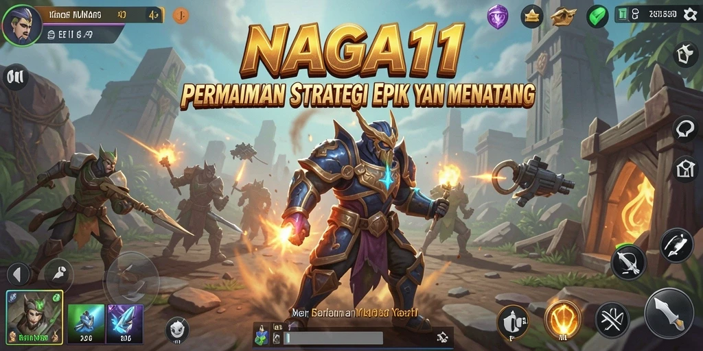 Gameplay seru NAGA11 menampilkan pertempuran strategi yang mendebarkan.