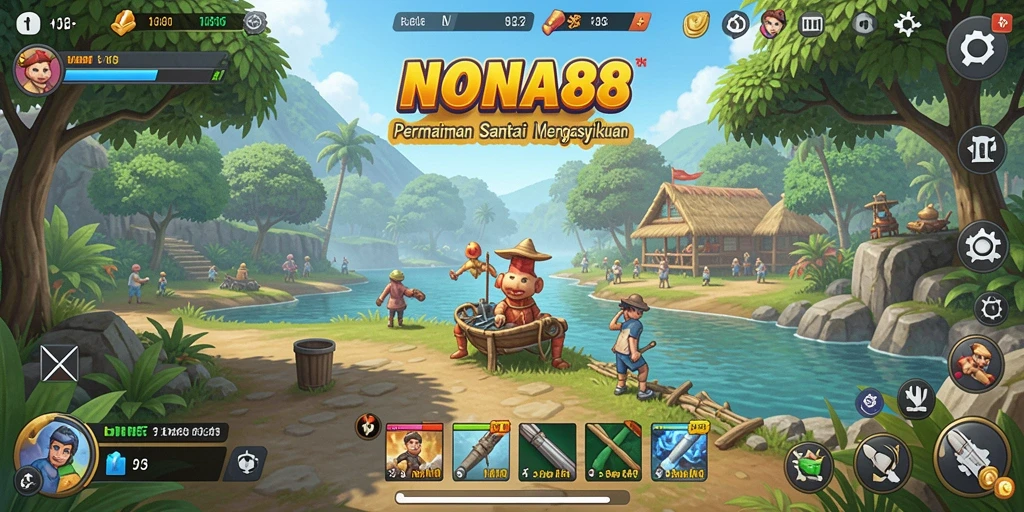 Tangkapan layar NONA88 menunjukkan keseruan gameplay yang penuh warna.