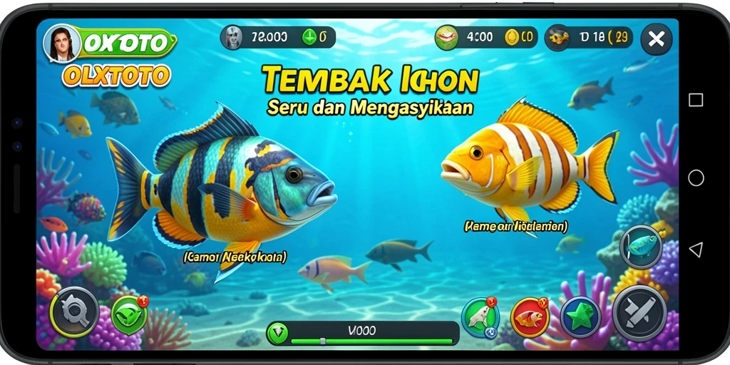 Tampilan menarik dari gameplay Tembak Ikan OLXTOTO.