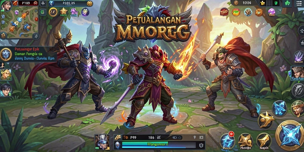 Gambaran gameplay seru di dunia penuh petualangan PT89.
