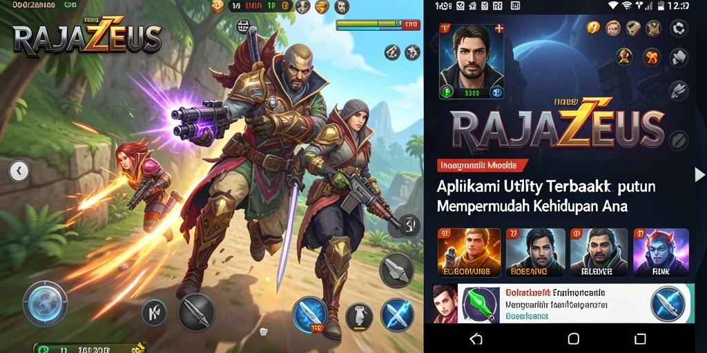 Tampilan antarmuka sederhana RAJAZEUS yang memudahkan pengguna.