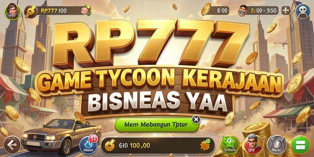 Tampilan gameplay RP777 yang menampilkan strategi bisnis yang menarik.