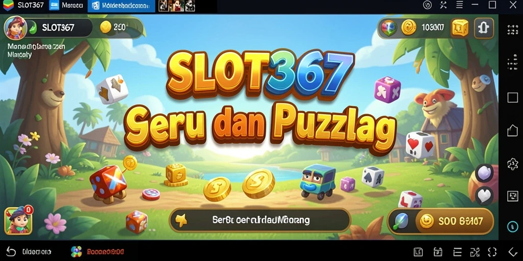 Tampilan gameplay SLOT367 dengan potongan teka-teki yang menarik.