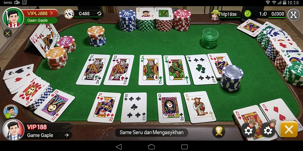Tampilan gameplay Gaple yang seru dan interaktif di VIP188.