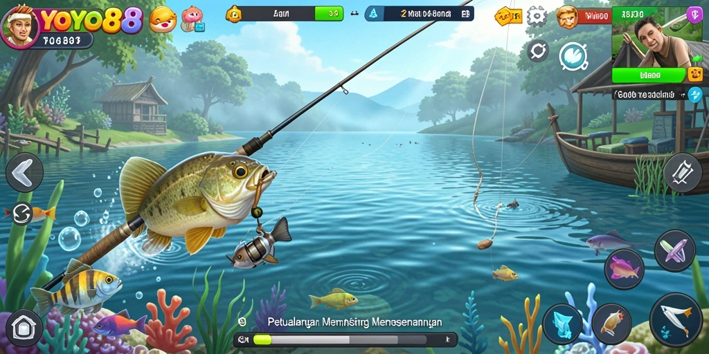Gameplay seru memancing dengan grafis menawan di YOYO88.